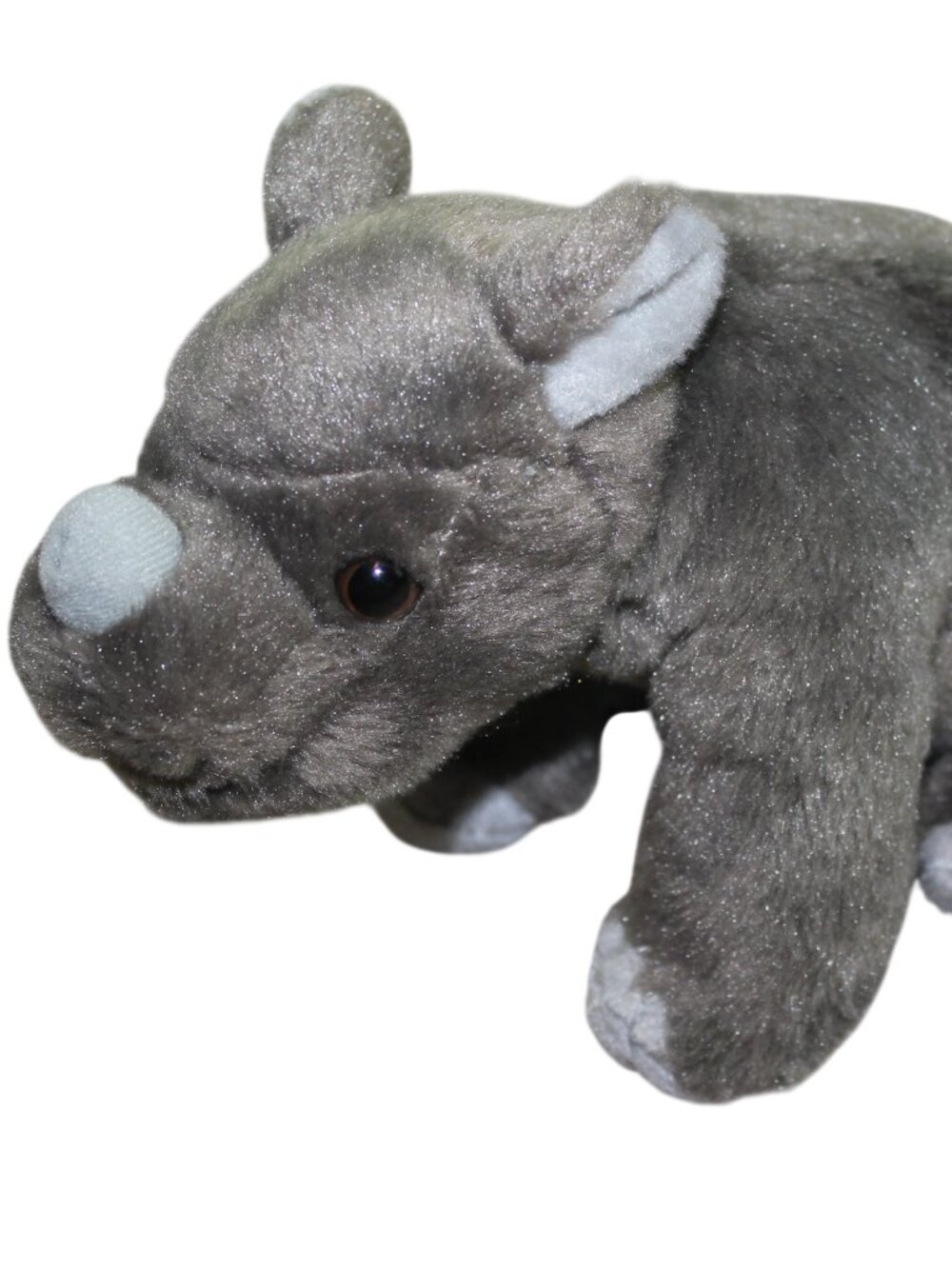 Wild Republic Gray Rhino Rhinoceros Baby Plush Stuffed Animal Toy 8"